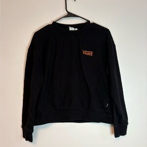 Vans Black Hoodie with Orange Accent